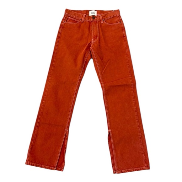 BDG High Rise Split Hem Jeans Orange SIZE 27 - Picture 1 of 8